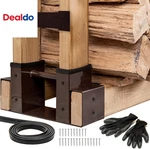 Pack Firewood Outdoor 2X4 Brackets For Lumber Storage Log H. Fixed Price $56.86.
