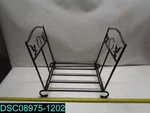 Fireplace Holder Wrought Iron Indoor Wood Stove Stacking Rack Logs Bin. Fixed Price $37.99.