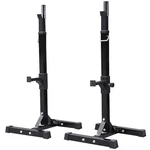 Yaheetech Pair Of Adjustable Squat Rack Standard 44-70 Inch Barbell Solid. Fixed Price $124.01.