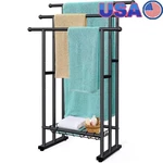 Freestanding 3-TIER Towel Rack W/ Anti-slip Feet Quick Drying Storage Basket New. Fixed Price $62.34.