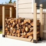 Kingson Adjustable Firewood Bracket Kit Heavy Duty Log Storage Holder. Fixed Price $34.26.