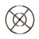 FR12: Lifetime Warranted 12" Marine Grade 316 Stainless Gas Fire Pit Burner. Fixed Price $111.00.
