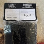 Midwest Hearth Firescreen Mesh 24X19IN Satin Black Metal, Tassel Pulls. Fixed Price $35.00.