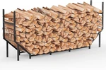 Fagigy 6FT Firewood Rack Outdoor Indoor Stand For Holder - Black. Fixed Price $155.33.