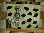 Dalmatian Canvas Tote Bag W/ Black Straps (msr Imports, 1992) Misc. Carrier. Fixed Price $25.00.