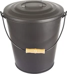Pleasant Hearth Fireplace Ash Bucket With Lid, Black (slightly Bent See Pics)*. Fixed Price $24.99.