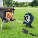 80W Green Iron Blower With Speed Control, 565CFM Bbq And Forge. Fixed Price $46.48.