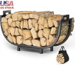 Sturdy Firewood Rack Metal Log Holder W/ Carrier Waterproof Quick Assembly New. Fixed Price $35.27.