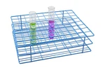 Eisco Labs Blue Epoxy Coated Steel Wire Test Tube Rack, 80 Holes, 8X10 Format. Fixed Price $47.99.