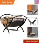 Fireplace Log Holder Folding Firewood Indoor, Outdoor Rack,stac.... Fixed Price $90.03.