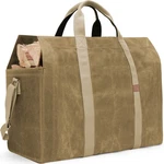 22OZ Waxed Canvas Wood Log Carrier Tote Bag For Fireplace With Self Stan.... Fixed Price $38.01.