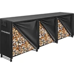 12FT Heavy Duty Rack With Cover Outdoor Storage Log Holder. Fixed Price $88.95.
