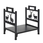 Indoor/outdoor Log Rack - Steel Fireplace Storage Holder. Fixed Price $34.98.