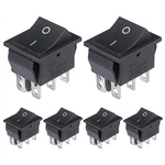 Vexunga KCD4 Rocker Switch 6 Pin 2 Position Dpst Off Black Mini Boat. Fixed Price $19.99.