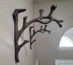 2 Rustic Cast Iron Shelf Bracket Wall Mount Hardware Brace Tree Branch Sculpture. Fixed Price $32.29.