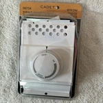 Cadet 08734 White Double-pole Built-in Thermostat For Baseboard Heaters. Fixed Price $25.99.