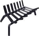 24" Wide Solid Steel Chimney Hearth Grate Stove Firewood Burning Rack. Fixed Price $99.99.