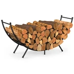 Nananardoso Curved Firewood RACK,48 Inches Powder-coated Metal Fireplace Log. Fixed Price $43.61.