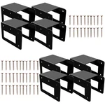 Acheterry 8 Pack Firewood Log Storage Bracket Outdoor, Adjustable Black. Fixed Price $50.29.