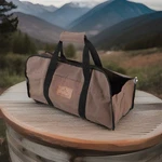 Whiteduck Tuff Large Firewood Carrier 21 Oz. Heavy Duty Waxed Canvas Log Brown. Fixed Price $29.99.