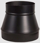 Imperial BM0062 6" Dia. 8" Stove Pipe Increaser Black 24 Gauge Steel. Fixed Price $29.99.