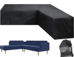 Coosoo Patio V-shape Sofa Cover Sectional Waterproof Corner Outdoor Black. Fixed Price $49.99.