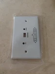White Wallplate Only For VR-1A RR-1A Remote Control System Real Fyre. Fixed Price $10.00.