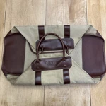 Orvis Handmade In Usa By Gokey Log Firewood Carrier Leather & Canvas. Fixed Price $99.99.