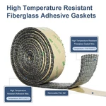 Gasket Tape Self Adhesive Flat For Stoves And Fireplace 5/8" X 72". Fixed Price $15.68.