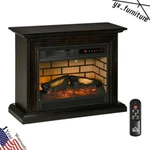 31" Electric Fireplace W/ Log Hearth & Remote Control 1400W Freestanding Heater. Fixed Price $289.00.