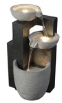 Enchanted Garden Tiered Cascading Outdoor Water Fountain With Led Lights - Resin. Fixed Price $149.99.