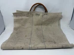 Vintage Ll Bean Tan Canvas Firewood Log Carrier Carry Tote. Fixed Price $59.00.