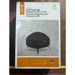 New - Classic Accessories Round Fire Pit Cover 30IN Patio Black. Fixed Price $34.99.