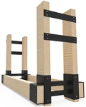 Fiwithy Outdoor Firewood Bracket Kit 4 For 2 X Lumber, Black. Fixed Price $48.64.