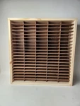 100 Slot 8 Track Storage New Napa Valley Style Wood Wall Holder Music. Fixed Price $89.99.