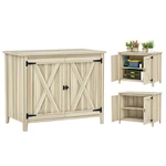 Outsunny Wood Outdoor Storage Cabinet Potting Shed With Shelf, Natural. Fixed Price $99.99.