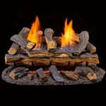 Duluth Forge Ventless Gas Fireplace Log Set, 24IN. 33K Btu, Remote, DLS-24R-1. Fixed Price $369.99.
