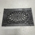 Antique Cast Iron Fireplace Grate Cover Hearth Wall Vent Stove Coker Nouveau. Fixed Price $269.99.