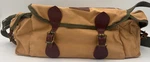 Vtg Orvis Fishing Tan Canvas & Leather Fly Tote Tackle Gear / Duffel Bag. Fixed Price $129.99.