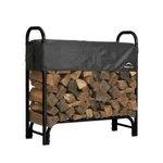 4 Ft. Steel Firewood Rack W/ Cover Fireplace Log Storage Holder Heavy Duty. Fixed Price $83.13.