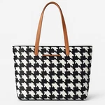 Thirty-one Modern Tote Bag Classic Houndstooth Pebble, Black/white, Vegan.... Fixed Price $42.50.