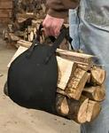 Cordura Padded Log Carrier Tote, Durable Firewood Holder Handles Made In Usa. Fixed Price $39.95.