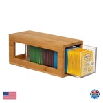 Serenica Homes Bamboo And Acrylic Drawer Tea Bag Holder- Durable & Elegant. Fixed Price $51.37.