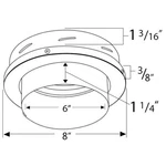 Duravent 9458 6 Duratech Finishing Collar With Adapter, Black. Fixed Price $113.65.