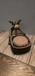 Rustic Moose Coaster Holder Set Lodge Cabin Decor Wildlife Kitchen Table. Fixed Price $15.00.