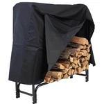 Sunnydaze 4 Ft. Black Steel Firewood Log Rack With Cover. Fixed Price $71.99.