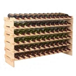 Zeny Wood 72 Bottle Wine Rack Stackable Storage 6 Tier Display Shelves. Fixed Price $124.99.