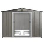 Outdoor 8'X6' Storage Shed Galvanized Steel Tool House Organizer For Garden Yard. Fixed Price $274.99.