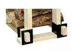 Panacea Black Powder Coated Steel Log Rack. Fixed Price $20.00.