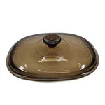 Pyrex Visions Amber Glass Oval Lid Dc 11 1/2-C Corning Replacement Casserole. Fixed Price $14.99.